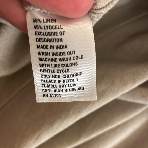 New Directions Cropped Linen-Blend Pants XL - Picture 9 of 12